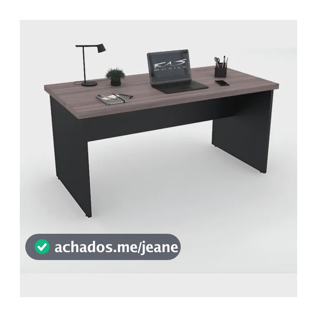 Mesa 1.70x80 Para Escritório Tampo 40mm S/ Gav. Várias Cores