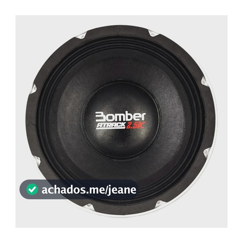 Alto Falante Woofer Bomber Atrack 2.5k 12pol 4ohms 1250wrms Cor Preto