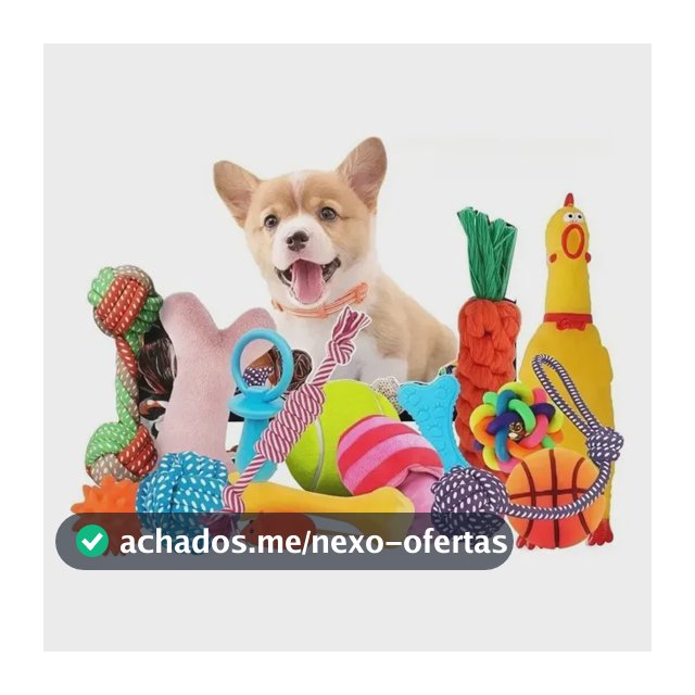 Kit 6 Brinquedos Mordedor Cachorro Filhote Anti Estress Pet