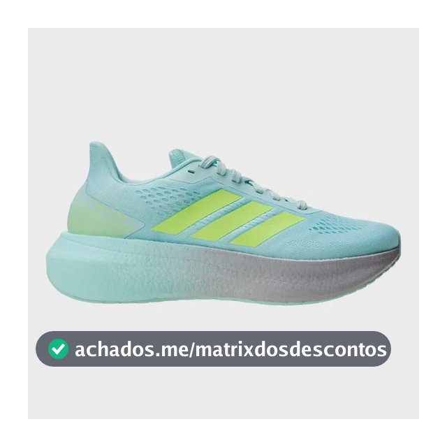 Tênis Feminino Esportivo Boost Run adidas Semi Flash Aqua Liso 38 Br