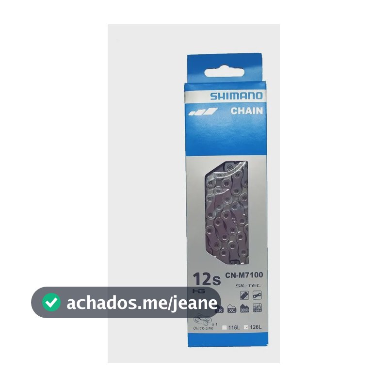 Corrente Shimano Slx 12v M7100 + Quick-link E-bike + Forte