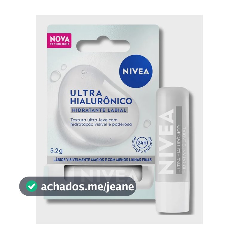 Hidratante Labial Nivea Ultra Hialurônico 5,2g