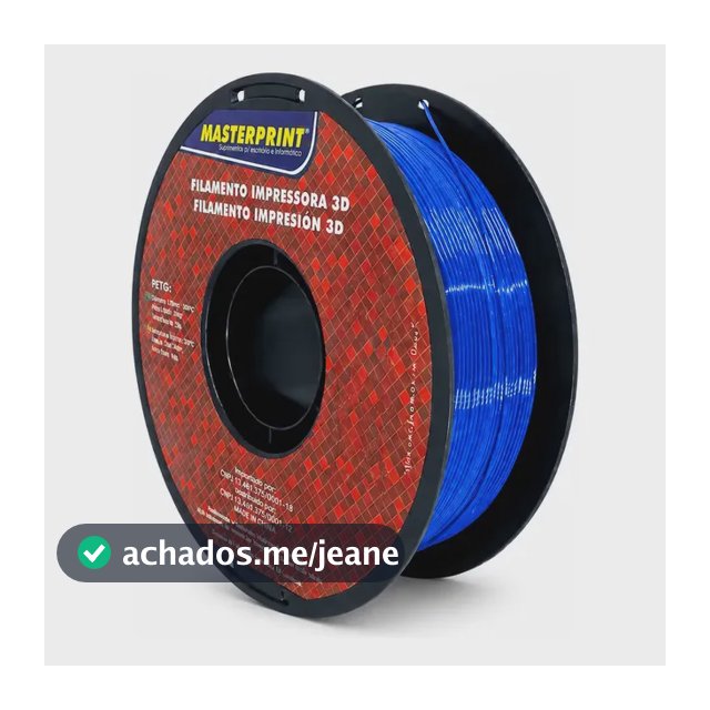 Masterprint Petg Filamento De Impressora 3d 1,75mm 1kg Azul