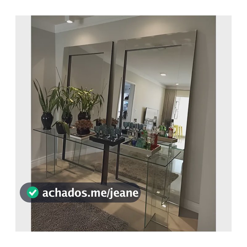 Espelho Decorativo De Chão - Slim Clean A 180 X L 80 Moldura Espelhada