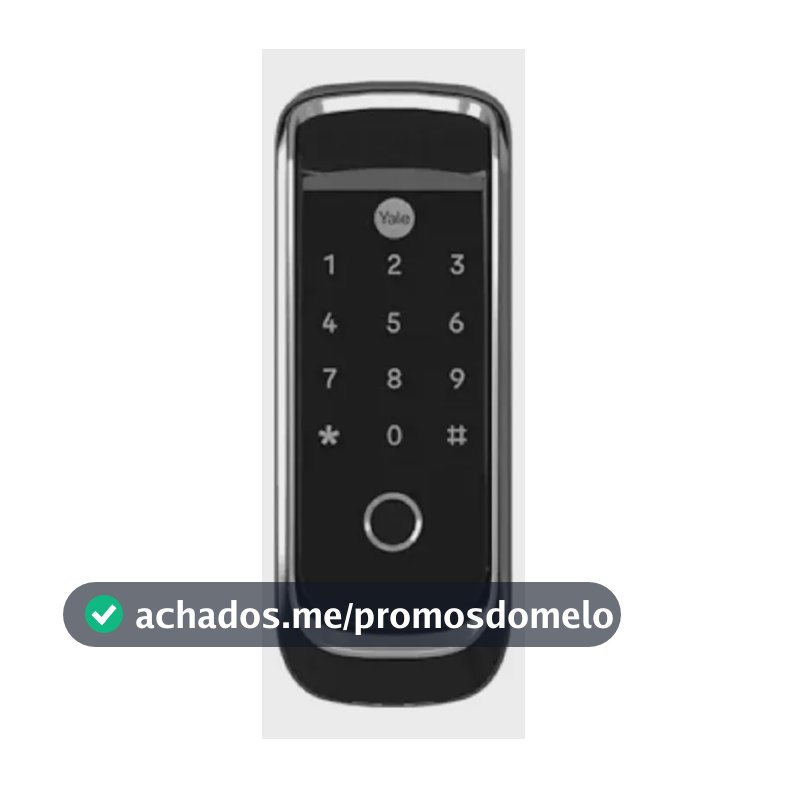 Fechadura Digital Yale Ybl 410b Sobrepor Biometria Aplicativo Bluetooth Preta E Prata Preta E Prata