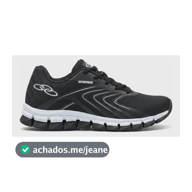 Tenis Masculino Esportivo Olimpic Academia Caminhada Promoçã Preto/branco 39 Br