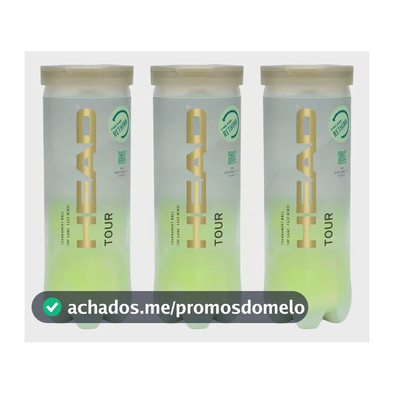 Bola De Tênis Head Tour Pack Com 03 Tubos