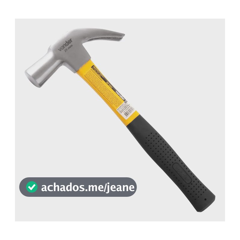 Martelo De Unha 29 Mm Com Cabo De Fibra - Vonder