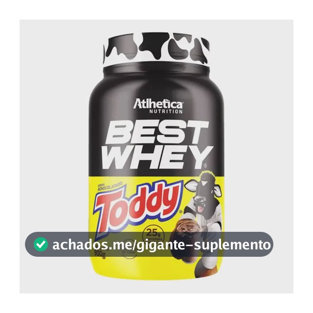 Best Whey Protein Gourmet Toddy 900g - Atlhetica Nutrition Toddy