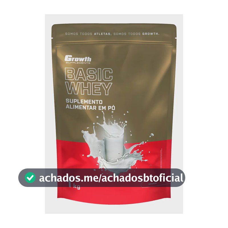Proteína Growth Supplements Basic Whey em pó sabor Natural x 1kg