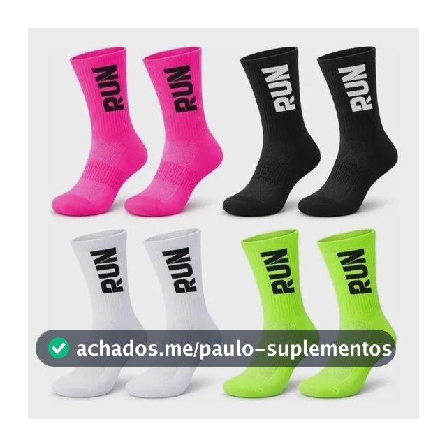 Meia Performance Apollo Cano Longo Esportiva