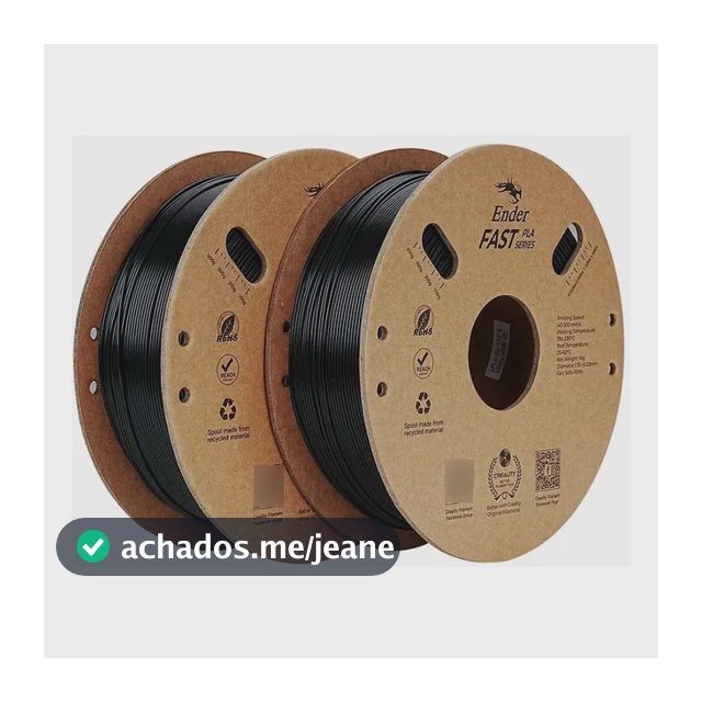 Kit 2 Filamentos 3d Pla Creality Ender Fast 1 Kg/rolo 1.75mm
