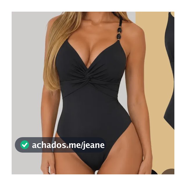 Maiô Feminino Praia Suplex Poliamida Premium Body Comfortáve Preto Liso G(42)