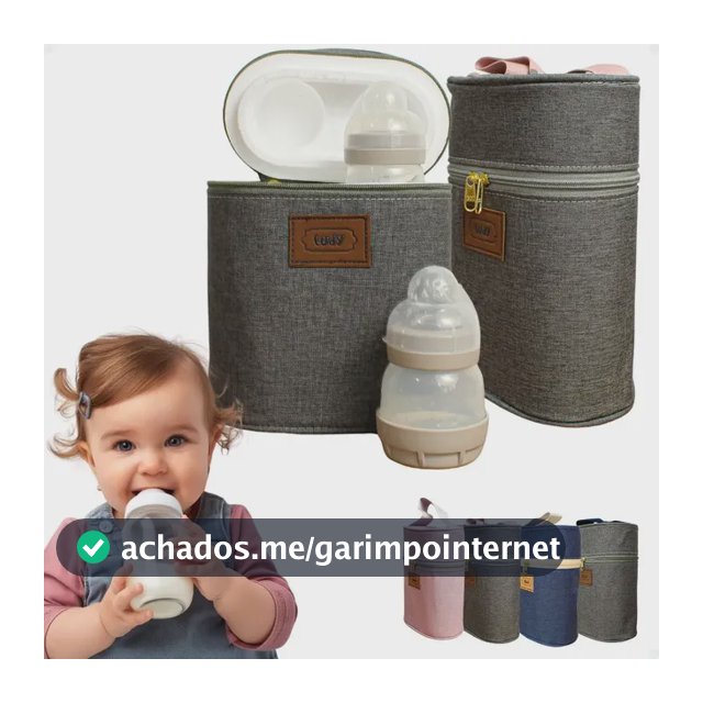 Bolsa Porta Mamadeira Maternidade Isopor Bebe Menina Menino