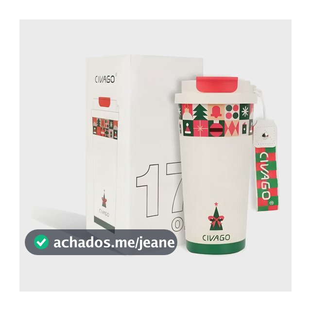 Civago Copo Térmico 500ml Aco Inoxidável316 Várias Cores