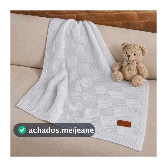 Manta De Bebê Tricot Menina Cobertor Infantil Antialérgico