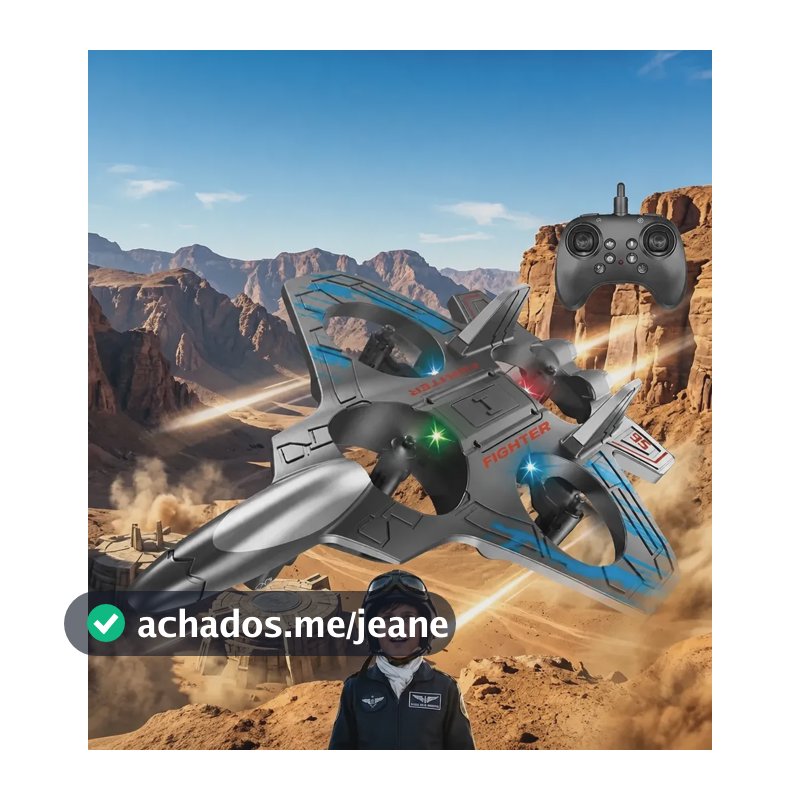 Avião Controle Remoto Jato Caça Brinquedo Planador Drone Sortidas