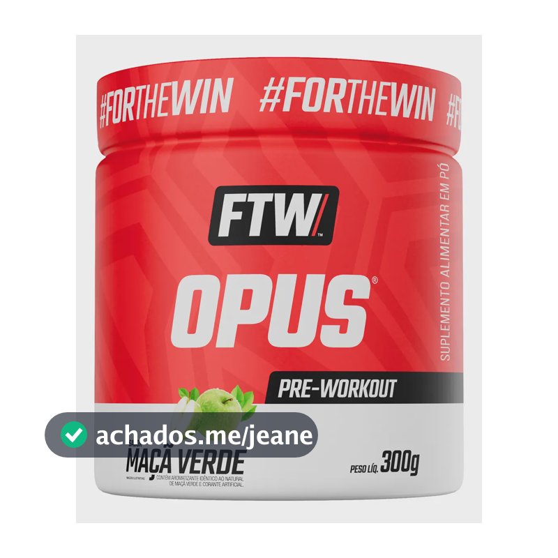 Opus Dei Pré Treino Pre-workout (300g) Ftw Sabor Maçã Verde