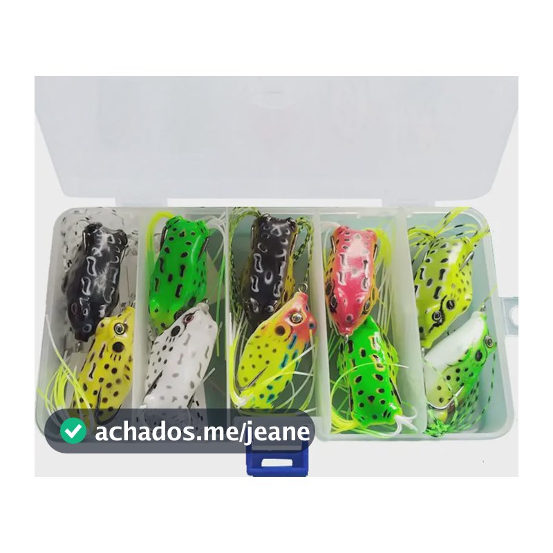 10 Isca Artificial - Frog Sapo Anti Enrosco Sapinho Iscas Rã