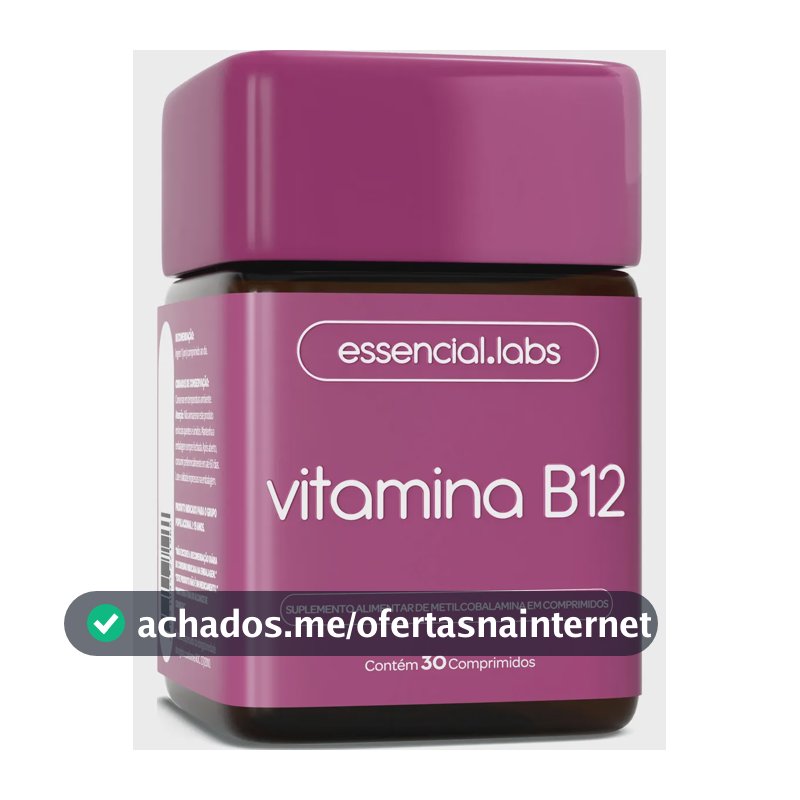 VITAMINA B12 Metilcobalamina - Fórmula com Máxima Pureza e Concentração - 30 Doses