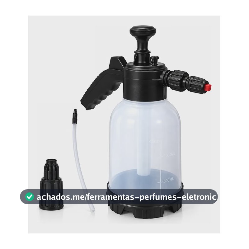 Snow Foam Manual 2l Pulverizador Gerador De Espuma Detailer Preto