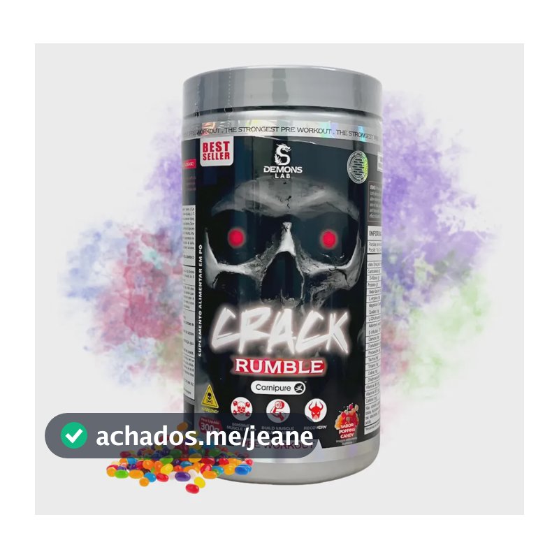 Pré Treino Crack 300g - Demons Lab Sabor Yellow Madness Yellow Madness