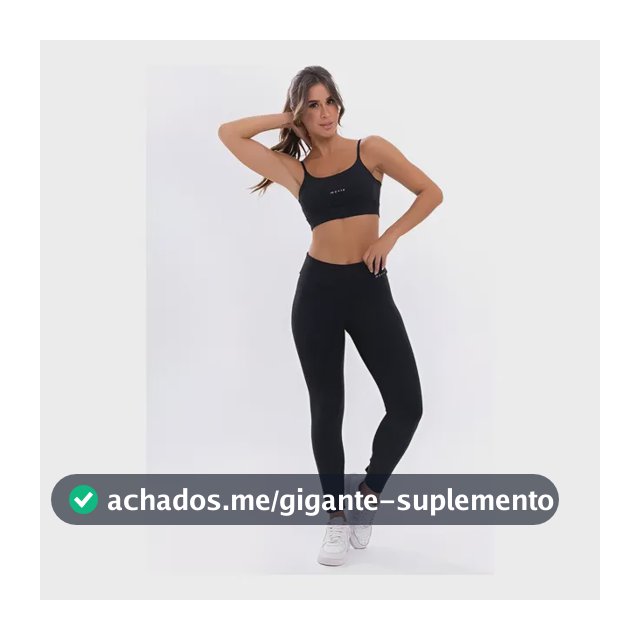 Conjunto Fitness Academia Feminino Top E Calça Poliamida