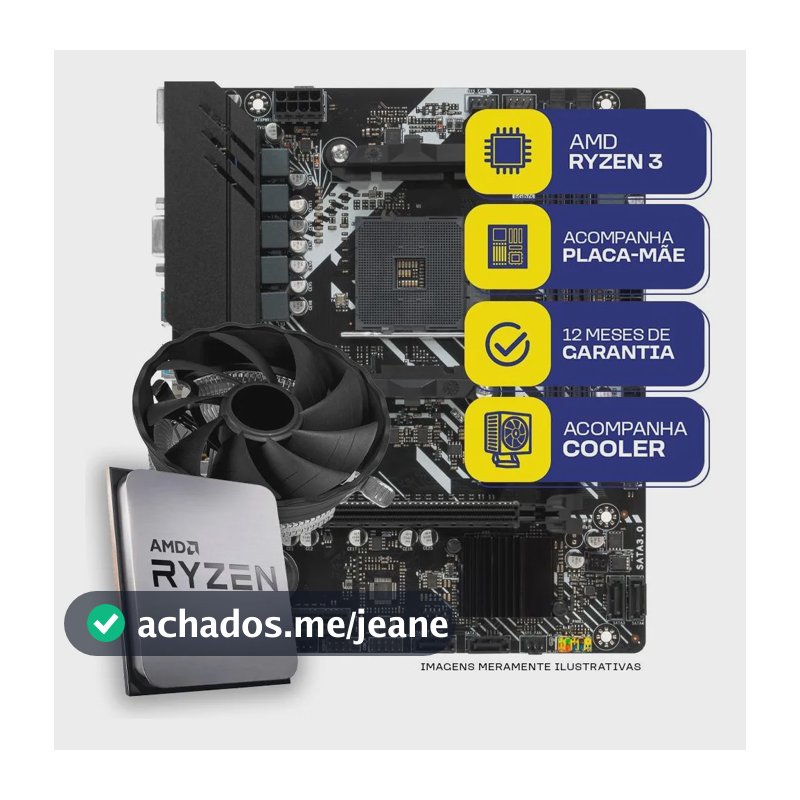 Kit Upgrade Gamer Mcl, Amd Ryzen 3 3200g, A320m