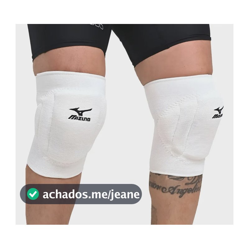 Joelheira Mizuno T10 Plus Voleibol Profissional Cor Branco Tamanho Unico