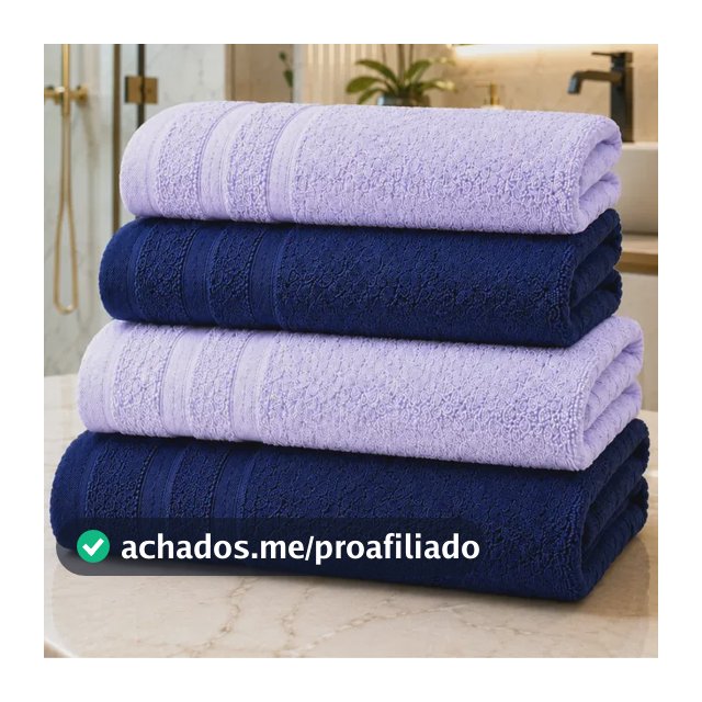 Jogo De Toalhas De Banho Brasilchic Extra Soft Premium 100% Algodão Grossa Macia Kit 4 Peças Rosto Banhão Grande