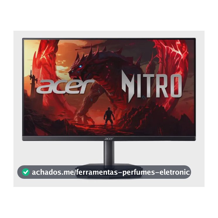 Monitor Gamer Acer Nitro 23.8 200hz 2ms Fhd Hdmi Ips Kg241y Preto Bivolt