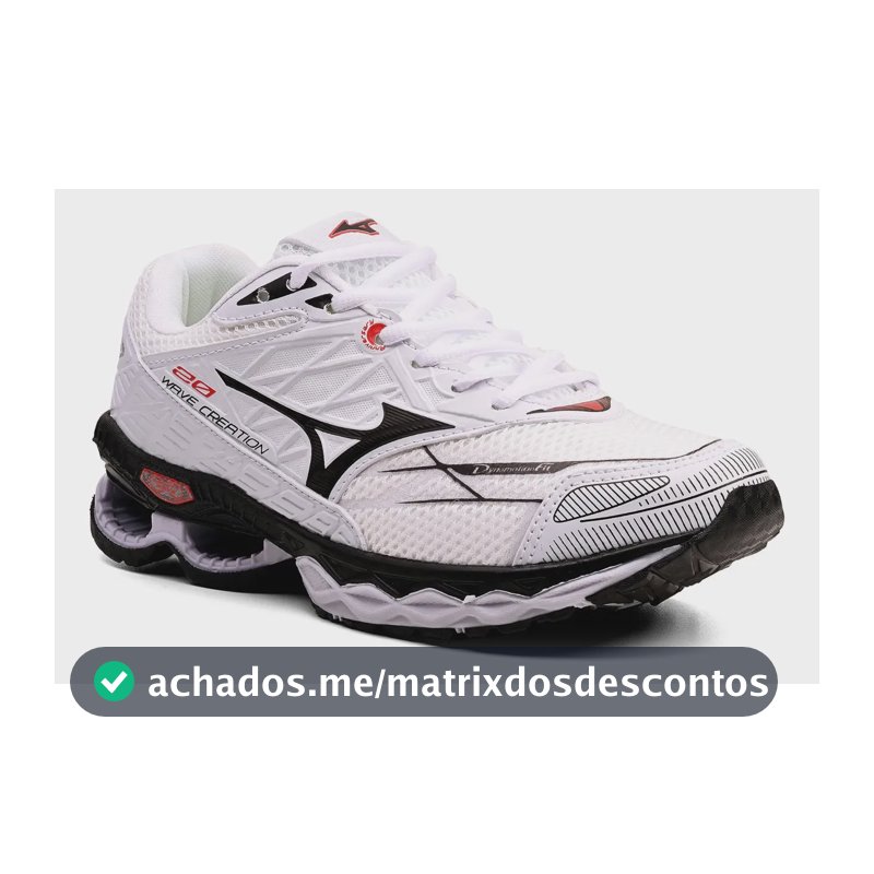 Tênis Mizuno Wave Creation Original Academia Promoção Branco 39 Br