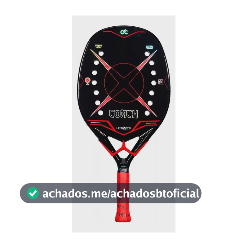 Raquete De Beach Tennis Heroes Coach - 2025 Cor Preto