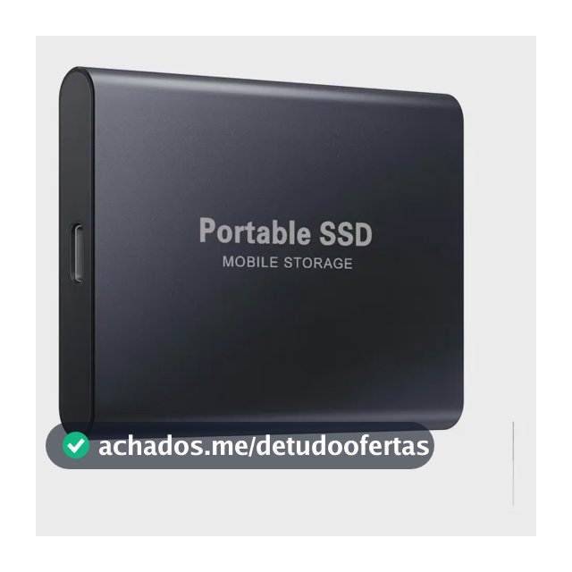 Unidade Sólida Externa Portátil Ssd 2 Tb Preto