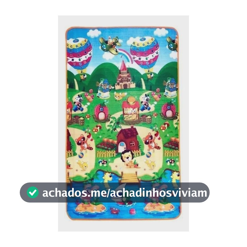 Tapete Atividades Infantil C/ Bolsa 1,80x1,20 Dupla Face Top
