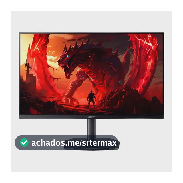 Monitor Gamer 27" Acer Nitro KG0 KG270 P0bi com Tela LED VA Full HD 144Hz 1ms GtoG AMD FreeSync Game Mode 8 Modos 99% sRGB e Design ZeroFrame