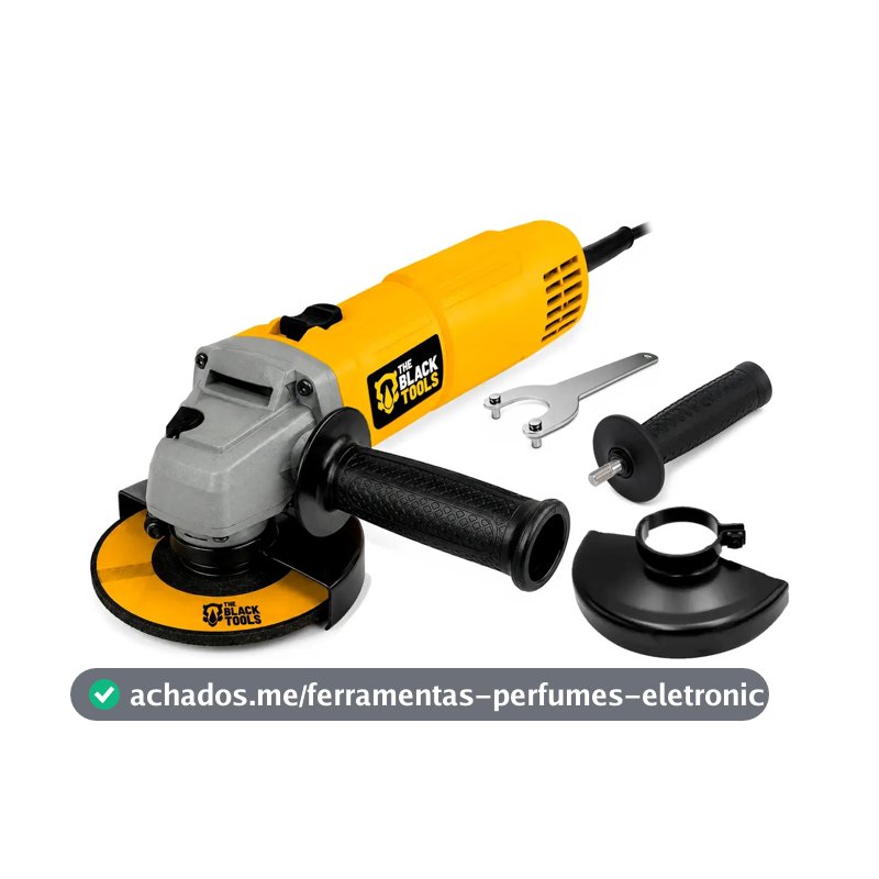 Esmerilhadeira Lixadeira Angular 780w 115mm 4.1/2 11000rpm Bta800 The Black Tools