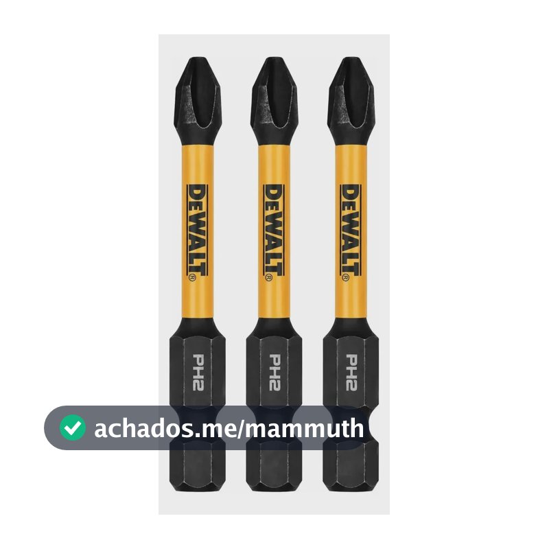 3 Ponta Bit ph2 X 57mm Dewalt Dwaf2ph2ir3