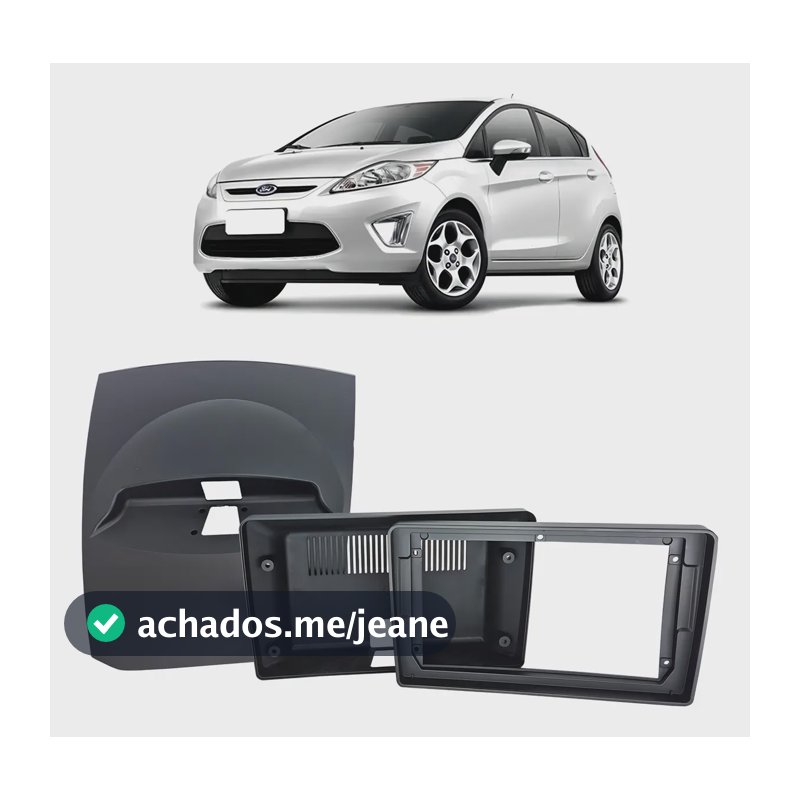 Moldura New Fiesta 9 Pol Mexicano Hatch 12 E Sedan 11 A 17 Cor Preto