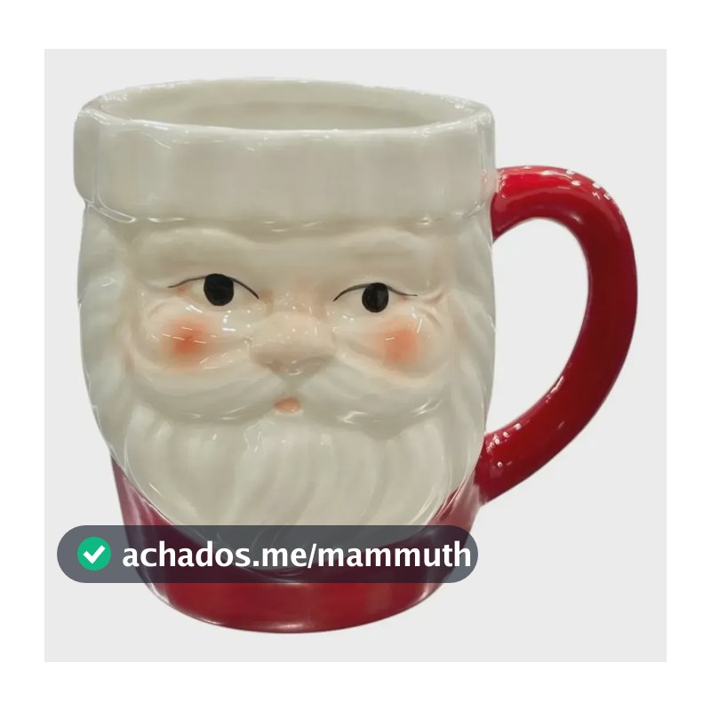 Caneca De Cerâmica 3d Papai Noel Natalina Decoração Papai Noel Natalino