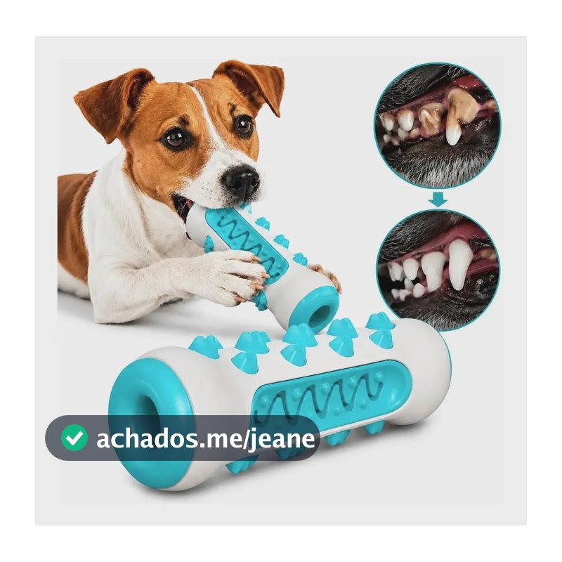 Brinquedo Mordedor Resistente Anti Tártaro Pet Gato Cachorro Cor Sortida