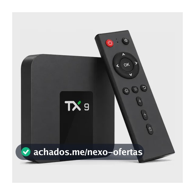 Smart Tv Box Tx9 Pro 8k Uhd, Netflix + Youtube E Compatíveis Preto Padrão