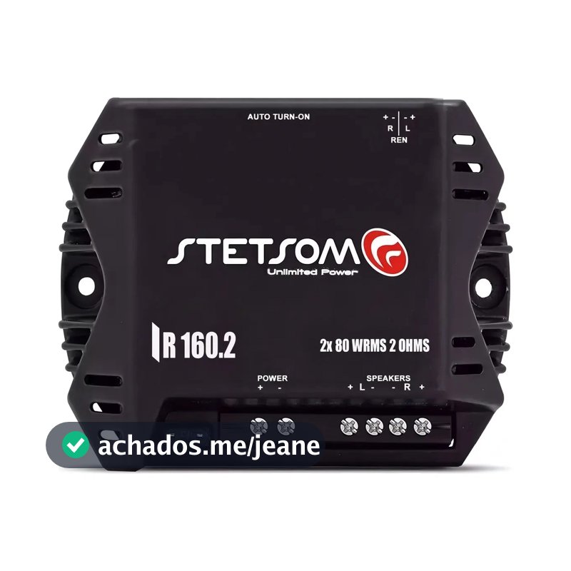 Módulo Potencia Stetsom Iron Line 160W RMS 2OHMS 2 Canais