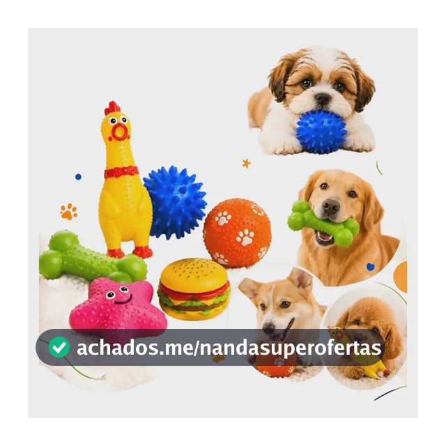 Kit 6 Brinquedos Para Cachorro Anti Estresse Mordedor Pet