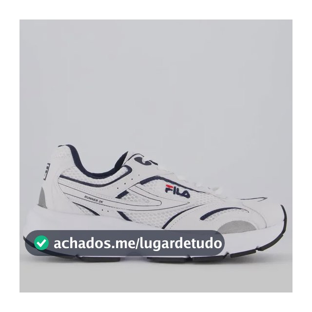 Tênis Fila Runner 2k Branco E Marinho