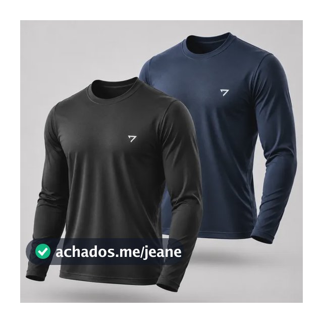 Kit 2 Camisetas Térmicas Segunda Pele Camisa Uv50