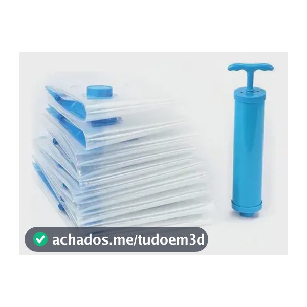 Kit 10 Saco À Vácuo Otimização De Espaço Mala 50x60 + Bomba