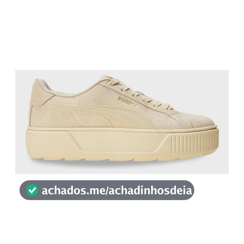 Tênis Casual Feminino Karmen Bdp Puma Bege Liso 39 Br