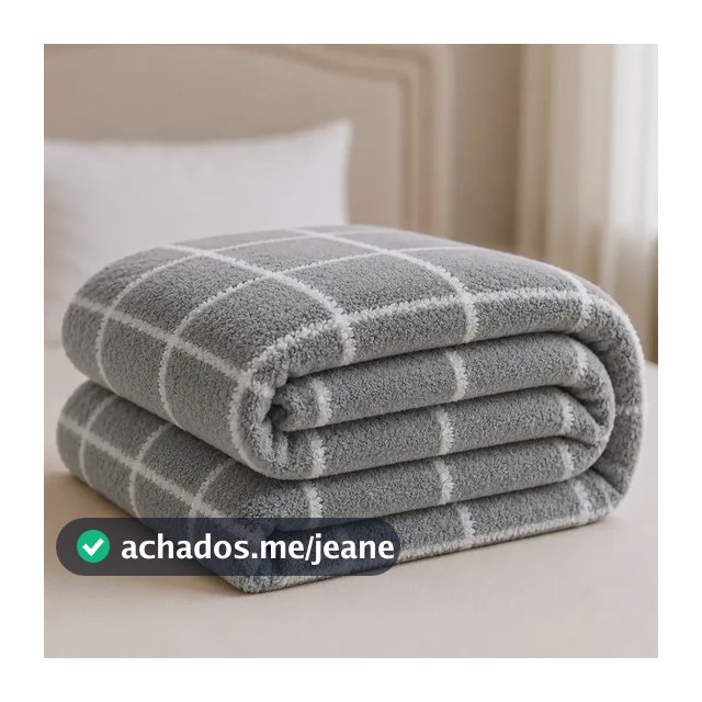 Manta Coberta Soft Casal Padrão Soft Antialergica Macia 650 G Cinza