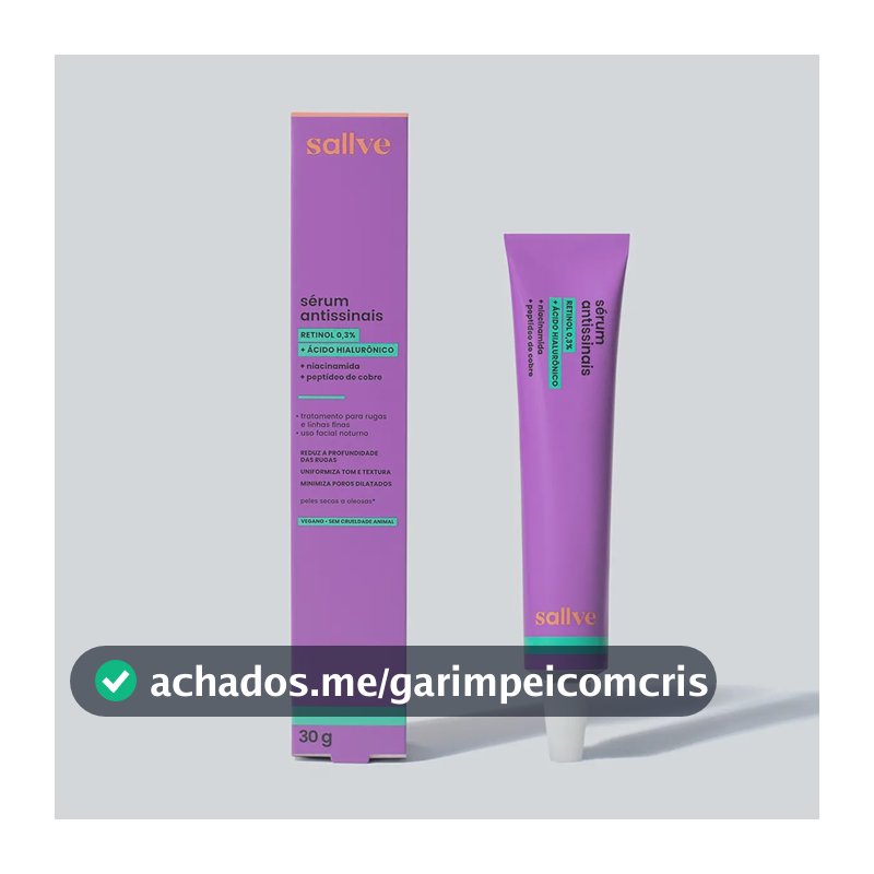 Sérum Antissinais Retinol Sallve 30g